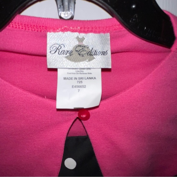 Rare Editions, Girls Size 7, Black Dress w/pink Cardigan - Picture 5 of 5